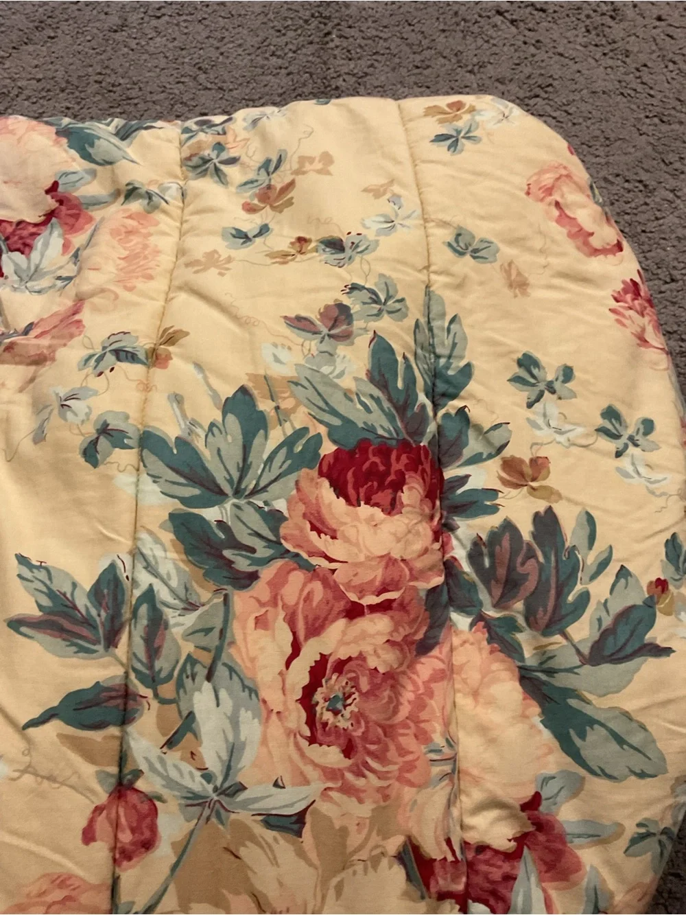 Vintage Ralph Lauren Elsa Grasslands Quilt Floral Comforter Bedding Full/Queen